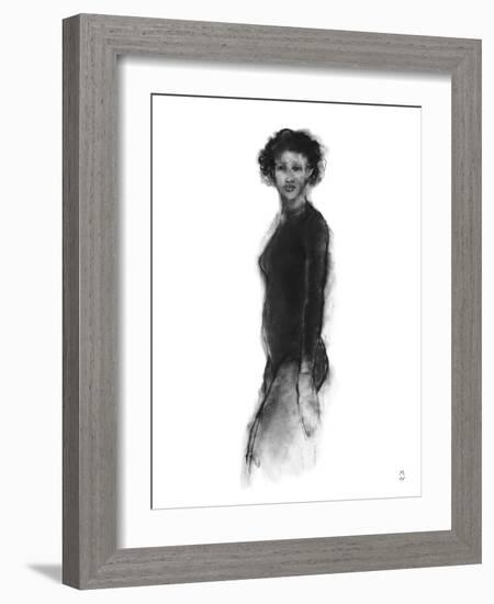 Model Study - Glance-Manny Woodard-Framed Giclee Print