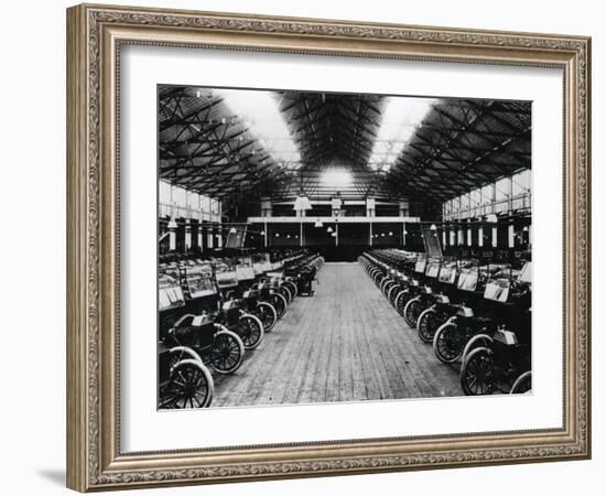 Model 'T' Cars at the Ford Factory at Trafford Park Near Manchester, 1914-null-Framed Photographic Print