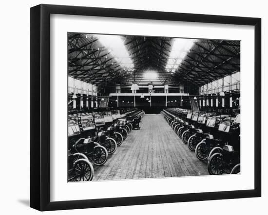 Model 'T' Cars at the Ford Factory at Trafford Park Near Manchester, 1914-null-Framed Photographic Print