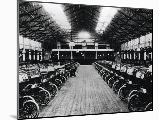 Model 'T' Cars at the Ford Factory at Trafford Park Near Manchester, 1914-null-Mounted Photographic Print