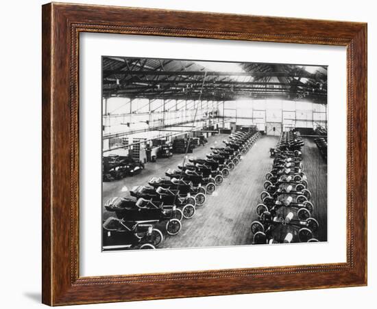 Model T Ford Factory in Trafford Park, Manchester, 1914-null-Framed Photographic Print