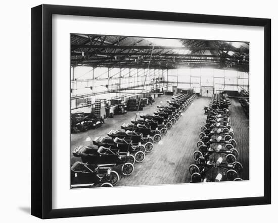 Model T Ford Factory in Trafford Park, Manchester, 1914-null-Framed Photographic Print