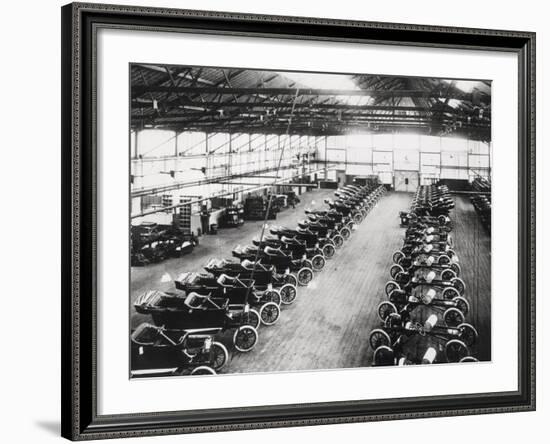 Model T Ford Factory in Trafford Park, Manchester, 1914-null-Framed Photographic Print