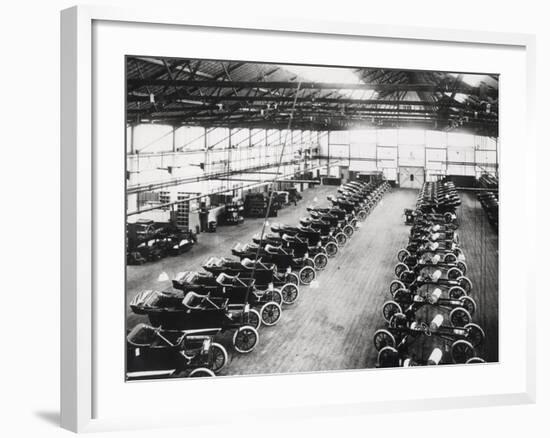 Model T Ford Factory in Trafford Park, Manchester, 1914-null-Framed Photographic Print