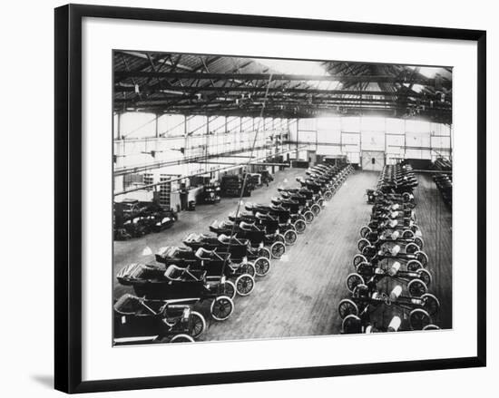 Model T Ford Factory in Trafford Park, Manchester, 1914-null-Framed Photographic Print