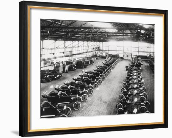 Model T Ford Factory in Trafford Park, Manchester, 1914-null-Framed Photographic Print