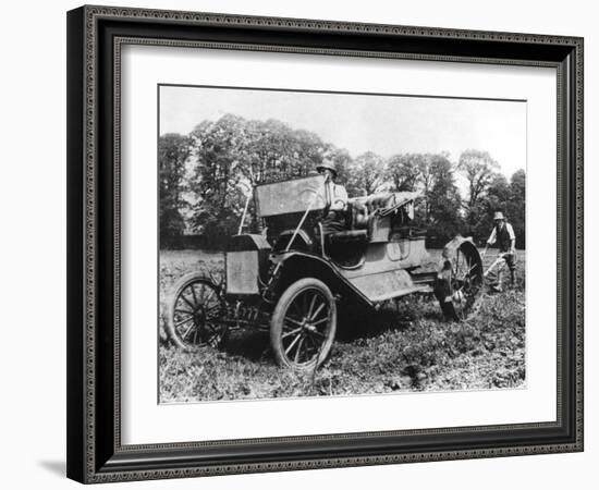 Model T Ford with Stephenson Agricultural Conversion, Sussex, 1917-null-Framed Giclee Print