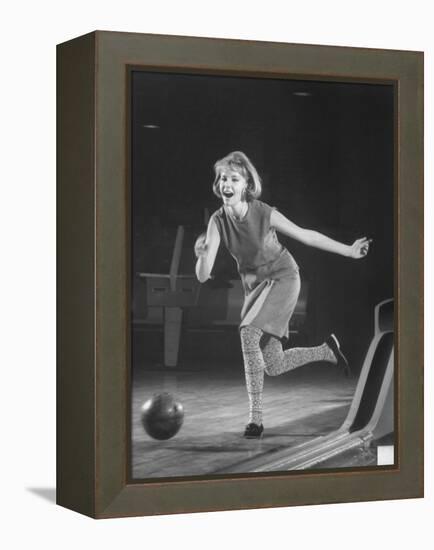 Model Wearing Bowling Costume by French Designer Nina Ricci-Yale Joel-Framed Premier Image Canvas