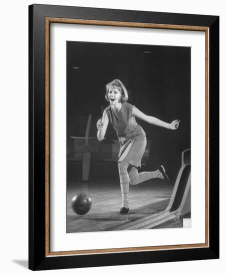 Model Wearing Bowling Costume by French Designer Nina Ricci-Yale Joel-Framed Photographic Print