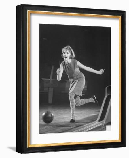 Model Wearing Bowling Costume by French Designer Nina Ricci-Yale Joel-Framed Photographic Print