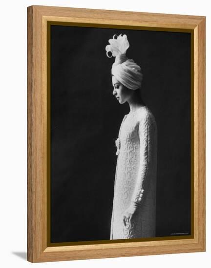 Model Wearing Costume from Collection of Famous Designers-Paul Schutzer-Framed Premier Image Canvas