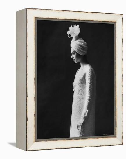 Model Wearing Costume from Collection of Famous Designers-Paul Schutzer-Framed Premier Image Canvas