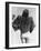 Model Wearing Fur Jacket over Bathing Suit During Walk on Miami's Beac-Alfred Eisenstaedt-Framed Photographic Print