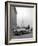 Model Wearing Jacques Fath Ensemble Beside 1947 Model Delahaye Automobile-Tony Linck-Framed Premium Photographic Print