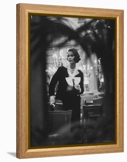 Model Wearing Latest Spring Fashions-Gordon Parks-Framed Premier Image Canvas