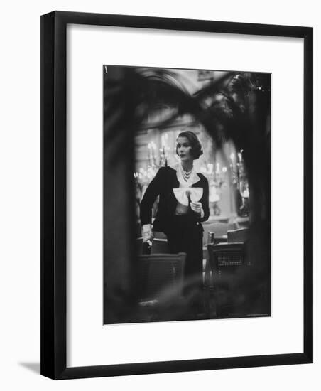 Model Wearing Latest Spring Fashions-Gordon Parks-Framed Premium Photographic Print