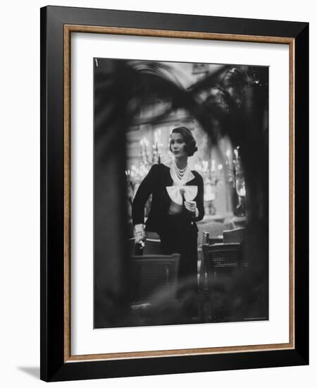 Model Wearing Latest Spring Fashions-Gordon Parks-Framed Photographic Print