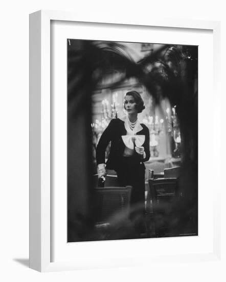 Model Wearing Latest Spring Fashions-Gordon Parks-Framed Photographic Print