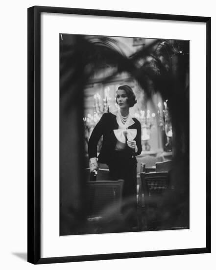 Model Wearing Latest Spring Fashions-Gordon Parks-Framed Photographic Print