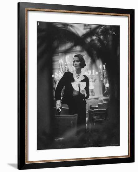 Model Wearing Latest Spring Fashions-Gordon Parks-Framed Photographic Print