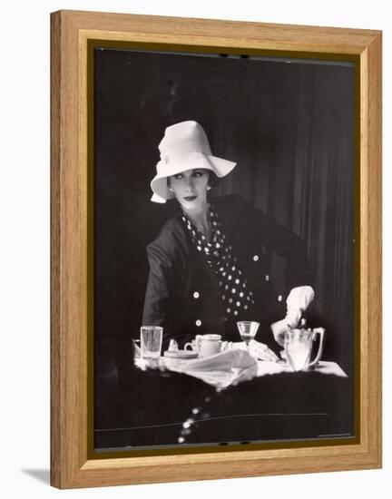 Model Wearing Latest Spring Fashions-Gordon Parks-Framed Premier Image Canvas