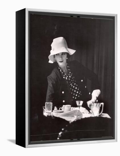 Model Wearing Latest Spring Fashions-Gordon Parks-Framed Premier Image Canvas