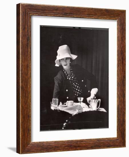 Model Wearing Latest Spring Fashions-Gordon Parks-Framed Photographic Print