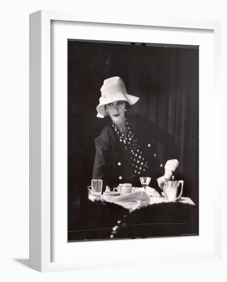 Model Wearing Latest Spring Fashions-Gordon Parks-Framed Photographic Print