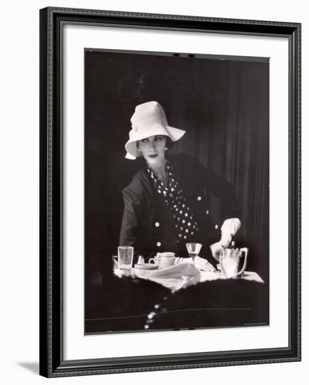 Model Wearing Latest Spring Fashions-Gordon Parks-Framed Photographic Print