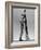 Model Wearing Long Wool Ski Underwear-Gjon Mili-Framed Photographic Print