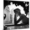 Model Wearing Nursemaid's Kerchief by Lilly Dache-Gordon Parks-Mounted Premium Photographic Print