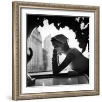 Model Wearing Nursemaid's Kerchief by Lilly Dache-Gordon Parks-Framed Photographic Print