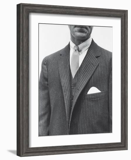 Model Wearing Proper Fashion Suit-Nat Farbman-Framed Photographic Print
