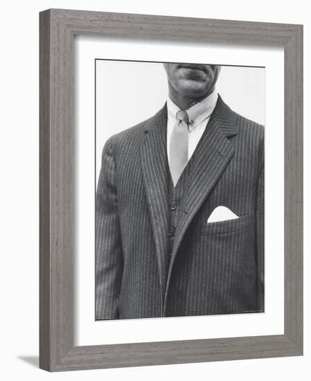 Model Wearing Proper Fashion Suit-Nat Farbman-Framed Photographic Print