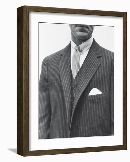 Model Wearing Proper Fashion Suit-Nat Farbman-Framed Photographic Print