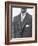 Model Wearing Proper Fashion Suit-Nat Farbman-Framed Photographic Print