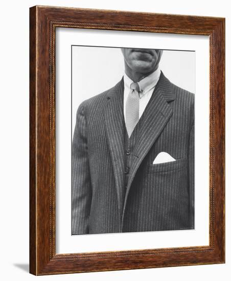 Model Wearing Proper Fashion Suit-Nat Farbman-Framed Photographic Print