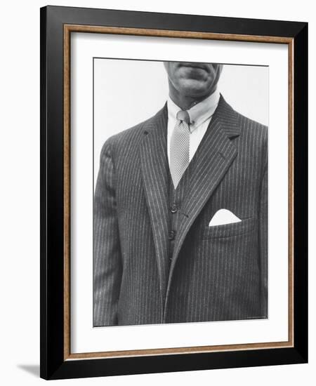 Model Wearing Proper Fashion Suit-Nat Farbman-Framed Photographic Print