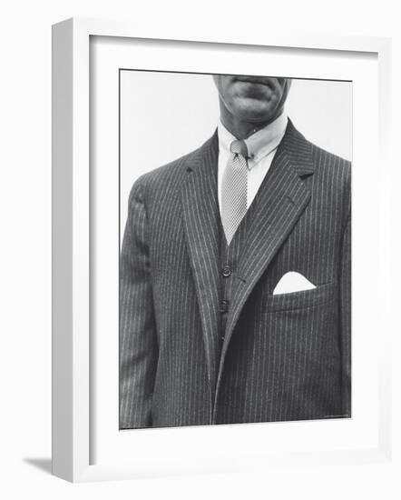 Model Wearing Proper Fashion Suit-Nat Farbman-Framed Photographic Print