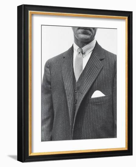 Model Wearing Proper Fashion Suit-Nat Farbman-Framed Photographic Print