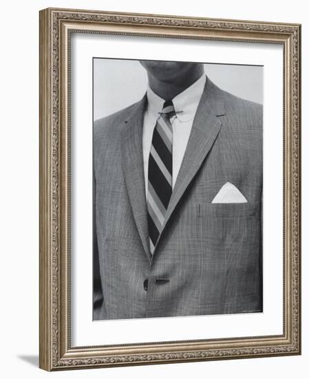 Model Wearing Proper Fashion Suit-Nat Farbman-Framed Photographic Print