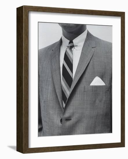 Model Wearing Proper Fashion Suit-Nat Farbman-Framed Photographic Print