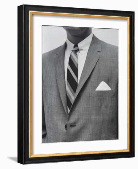 Model Wearing Proper Fashion Suit-Nat Farbman-Framed Photographic Print