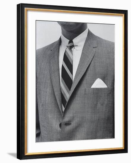 Model Wearing Proper Fashion Suit-Nat Farbman-Framed Photographic Print