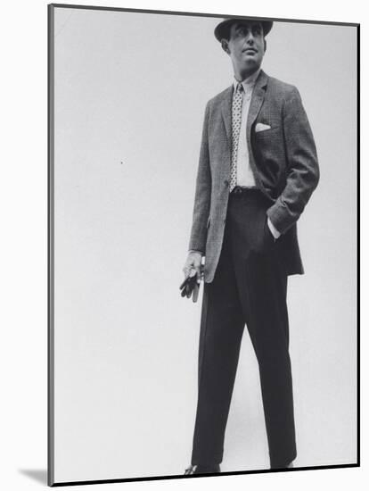 Model Wearing Proper Fashion Suits-Nat Farbman-Mounted Photographic Print