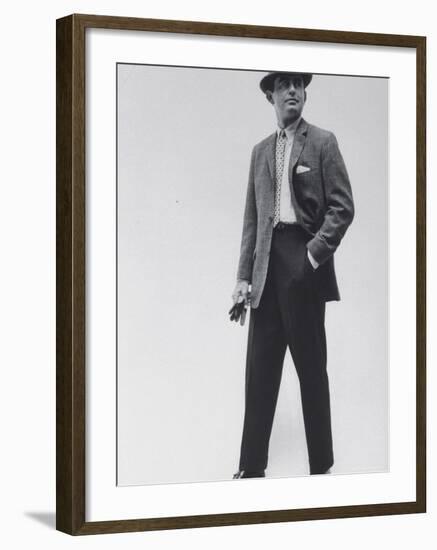 Model Wearing Proper Fashion Suits-Nat Farbman-Framed Photographic Print