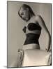 Model Wearing Wire Bra Designed by Charles L. Langs-Nina Leen-Mounted Photographic Print