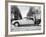 Model with a 1957 Citroën Id 19, C1957-null-Framed Photographic Print