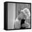 Model with Cap Embracing a Cat, 1960s-John French-Framed Premier Image Canvas