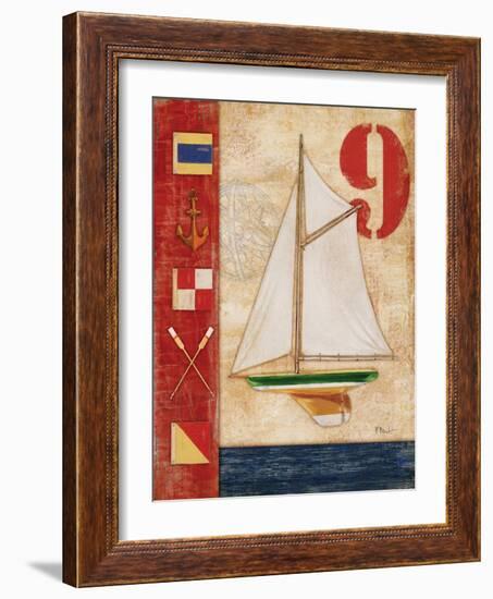 Model Yacht Collage I-Paul Brent-Framed Art Print